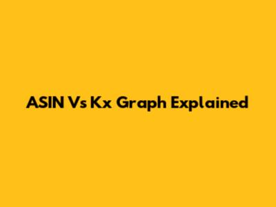 ASIN Vs Kx Graph Explained