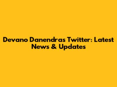 Devano Danendra's Twitter: Latest News & Updates