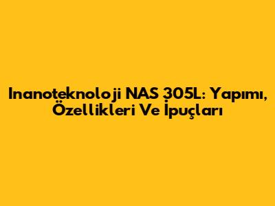 Inanoteknoloji NAS 305L: Yapımı, Özellikleri Ve İpuçları