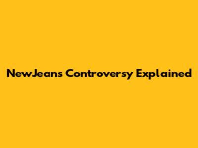 NewJeans Controversy Explained