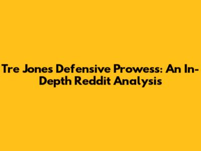 Tre Jones' Defensive Prowess: An In-Depth Reddit Analysis